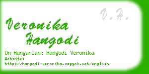 veronika hangodi business card